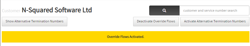 activate override flows warning big