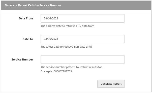 report generation example