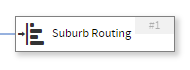 the Suburb Routing node