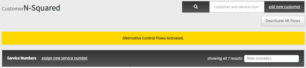 activate alternative control flows warning big