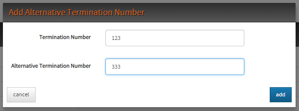 add alternative termination numbers