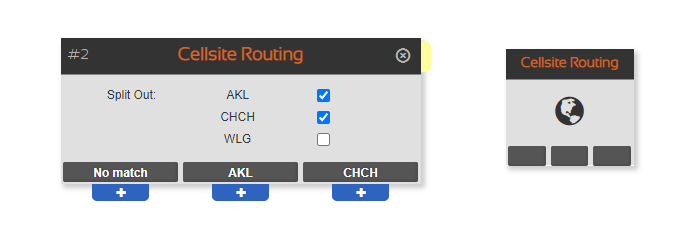 the Cellsite Routing node