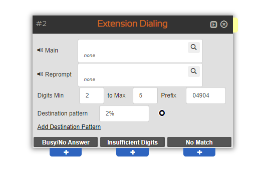 destination patterns