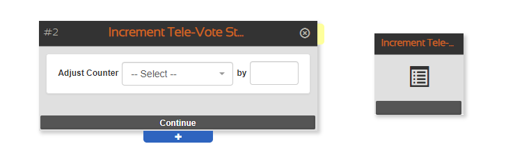 The Increment Tele-Vote Statistic Node