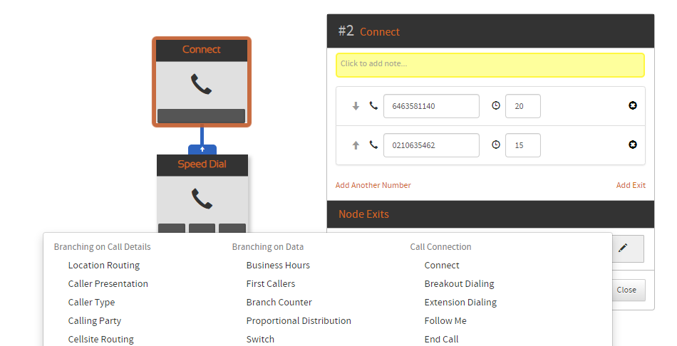 Node Exit Replace Menu