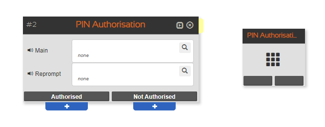 the PIN Authorisation node