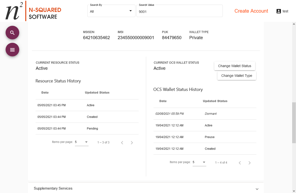 CRM Account Resource Details